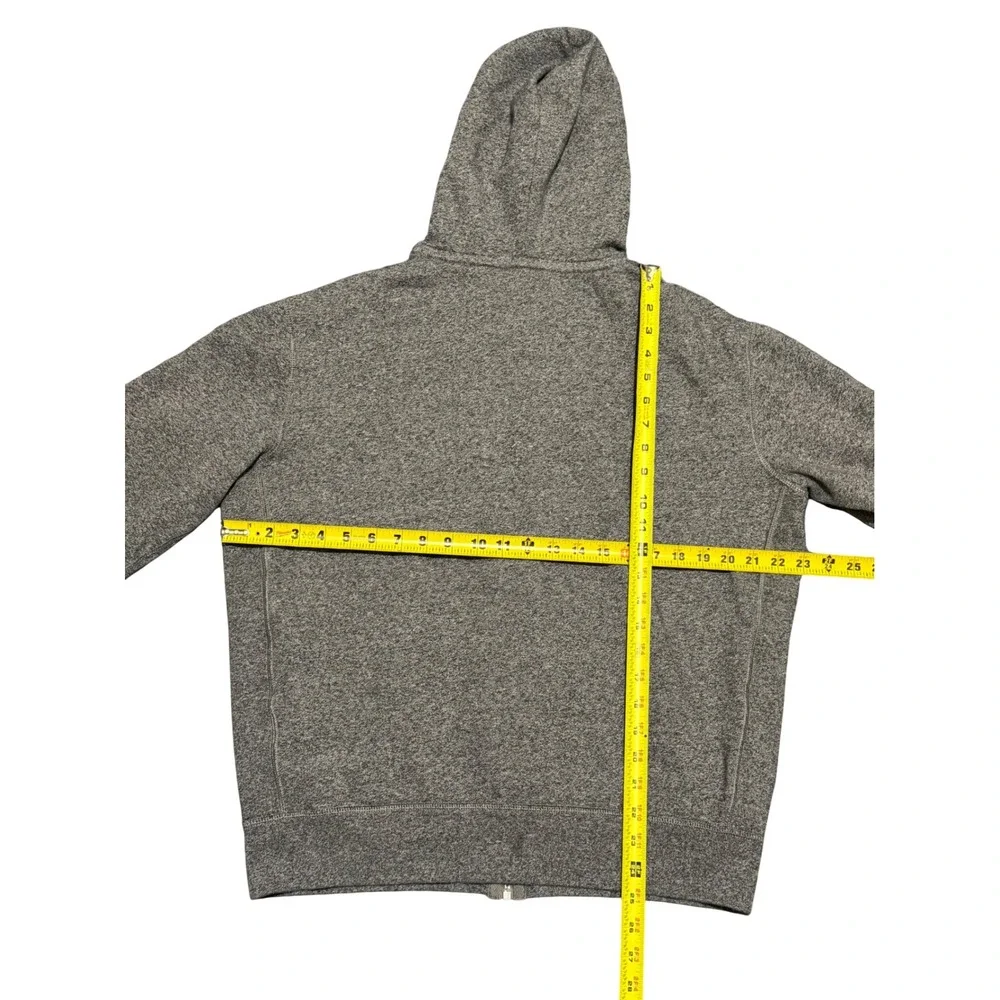 Polo Ralph‎ Lauren Mens Full Zip Hoodie Heather Grey Fleece Sweatshirt Large